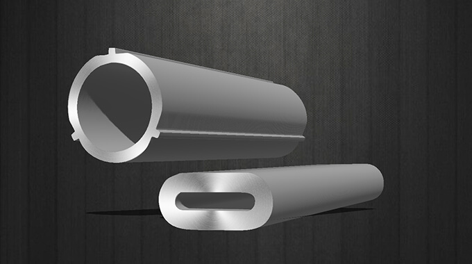 Cold drawing seamless shaped tube